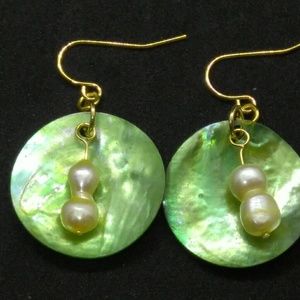 Freshwater & Mother of Pearl Handmade Earrings
